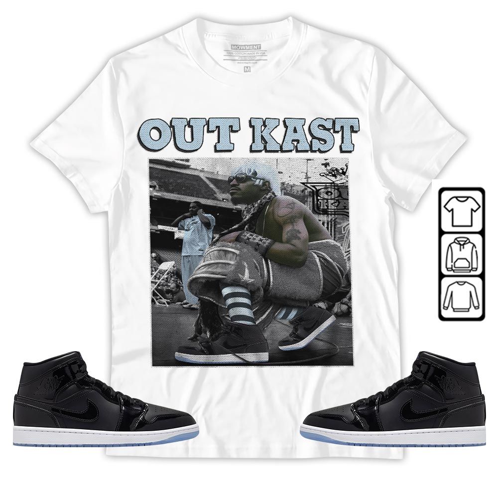 OutKast Shose Sneaker Shirt Match Space Jam 1s, Jordan 1 Mid Space Jam MKO T-Shirt OutKast Shose Sneaker Shirt Match Space Jam 1s, Jordan 1 Mid Space Jam MKO T-Shirt