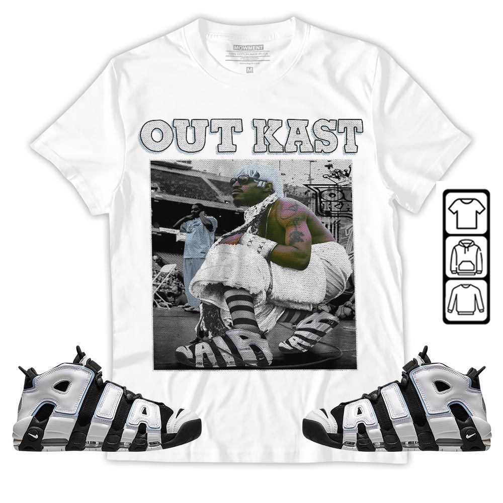 OutKast Shose Sneaker Shirt Match Uptempo Cobalt Bliss, Air More Uptempo Cobalt Bliss MKO Sweatshirt