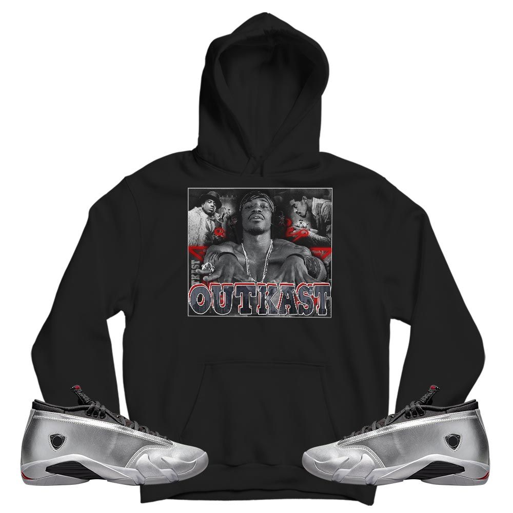 OutKast Sneaker Shirt Match 14 Low Metallic Silver, Jordan 14 Metallic Silver MKO T-Shirt