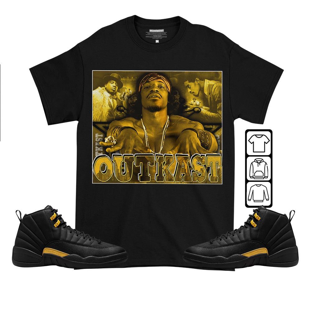 OutKast Sneaker Shirt Match Black Taxi 12s, Jordan 12 Retro Black Taxi MKO T-Shirt OutKast Sneaker Shirt Match Black Taxi 12s, Jordan 12 Retro Black Taxi MKO T-Shirt