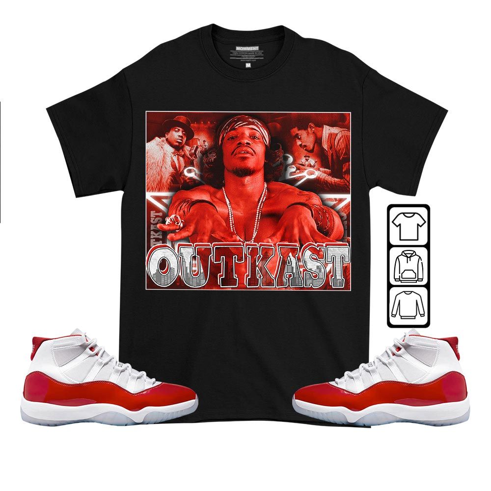 OutKast Sneaker Shirt Match Cherry 11s, Jordan 11 Retro Cherry MKO T-Shirt