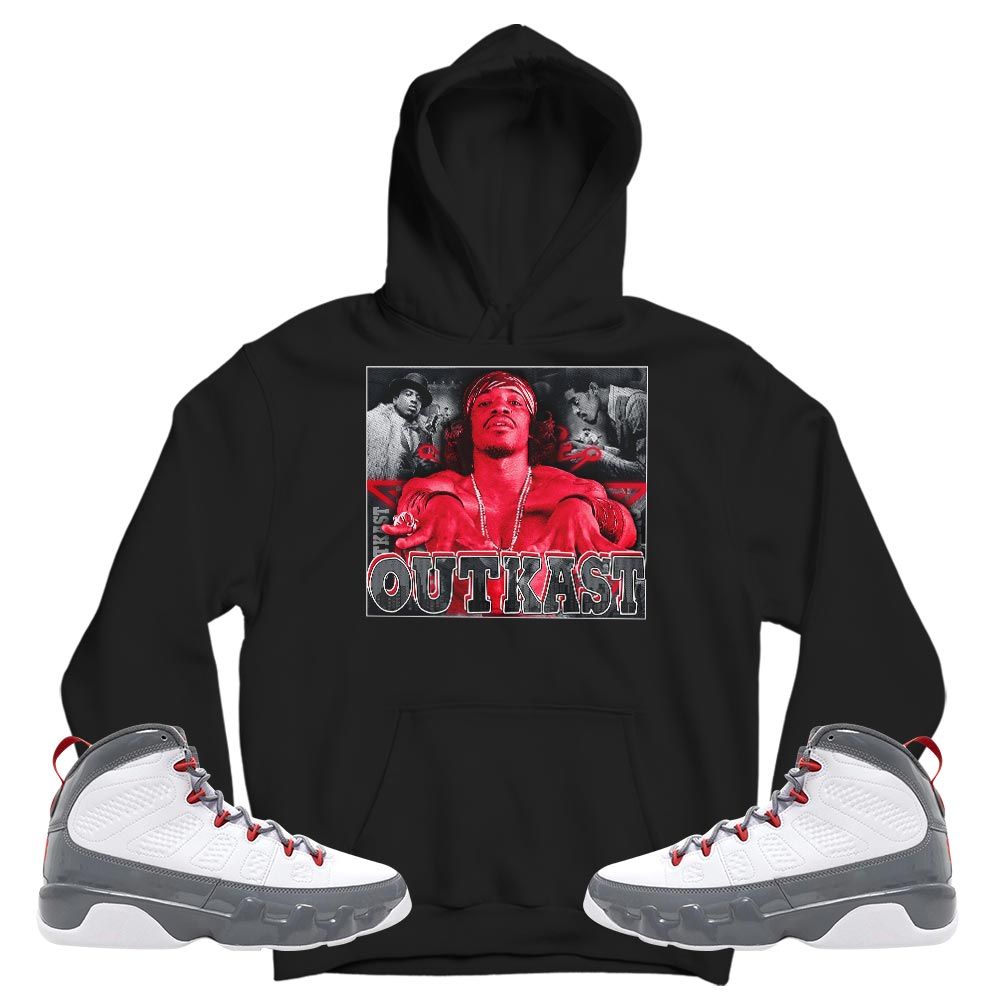 OutKast Sneaker Shirt Match Fire Red 9s, Jordan 9 Retro Fire Red MKO T-Shirt
