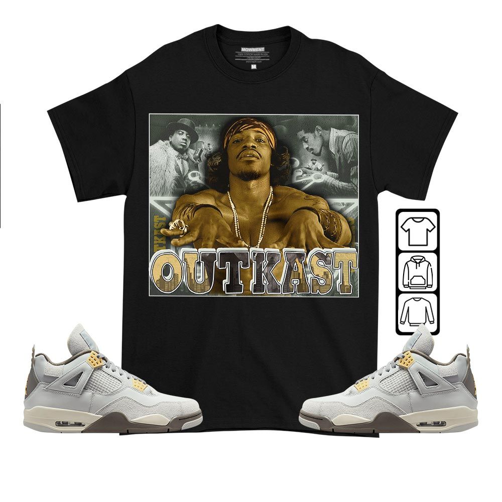 OutKast Sneaker Shirt Match Retro Craft 4s, Jordan 4 Craft Photon Dust MKO T-Shirt OutKast Sneaker Shirt Match Retro Craft 4s, Jordan 4 Craft Photon Dust MKO T-Shirt
