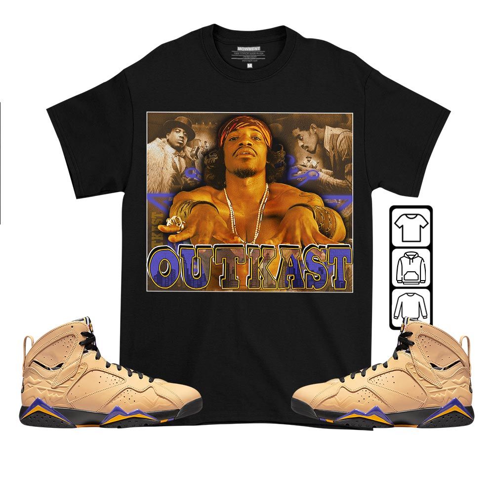 OutKast Sneaker Shirt Match Vachetta Tan 7s, Jordan 7 SE Afrobeats MKO T-Shirt OutKast Sneaker Shirt Match Vachetta Tan 7s, Jordan 7 SE Afrobeats MKO T-Shirt