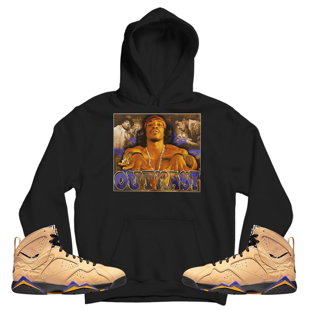 OutKast Sneaker Shirt Match Vachetta Tan 7s, Jordan 7 SE Afrobeats MKO T-Shirt