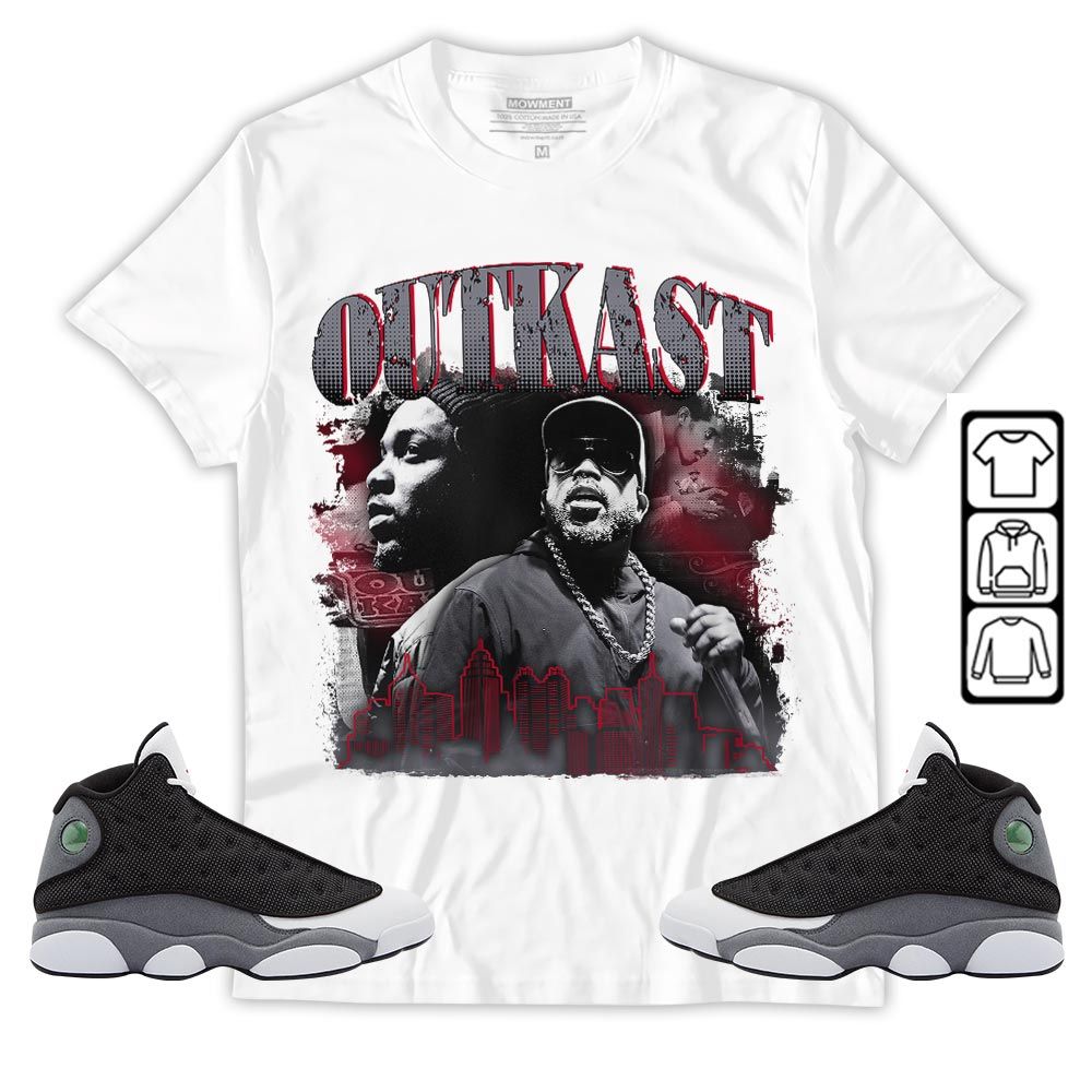 Outkast1 Sneaker Shirt Match Black Flint 13s, Jordan Retro 13 Black Flint MKO T-Shirt Outkast1 Sneaker Shirt Match Black Flint 13s, Jordan Retro 13 Black Flint MKO T-Shirt