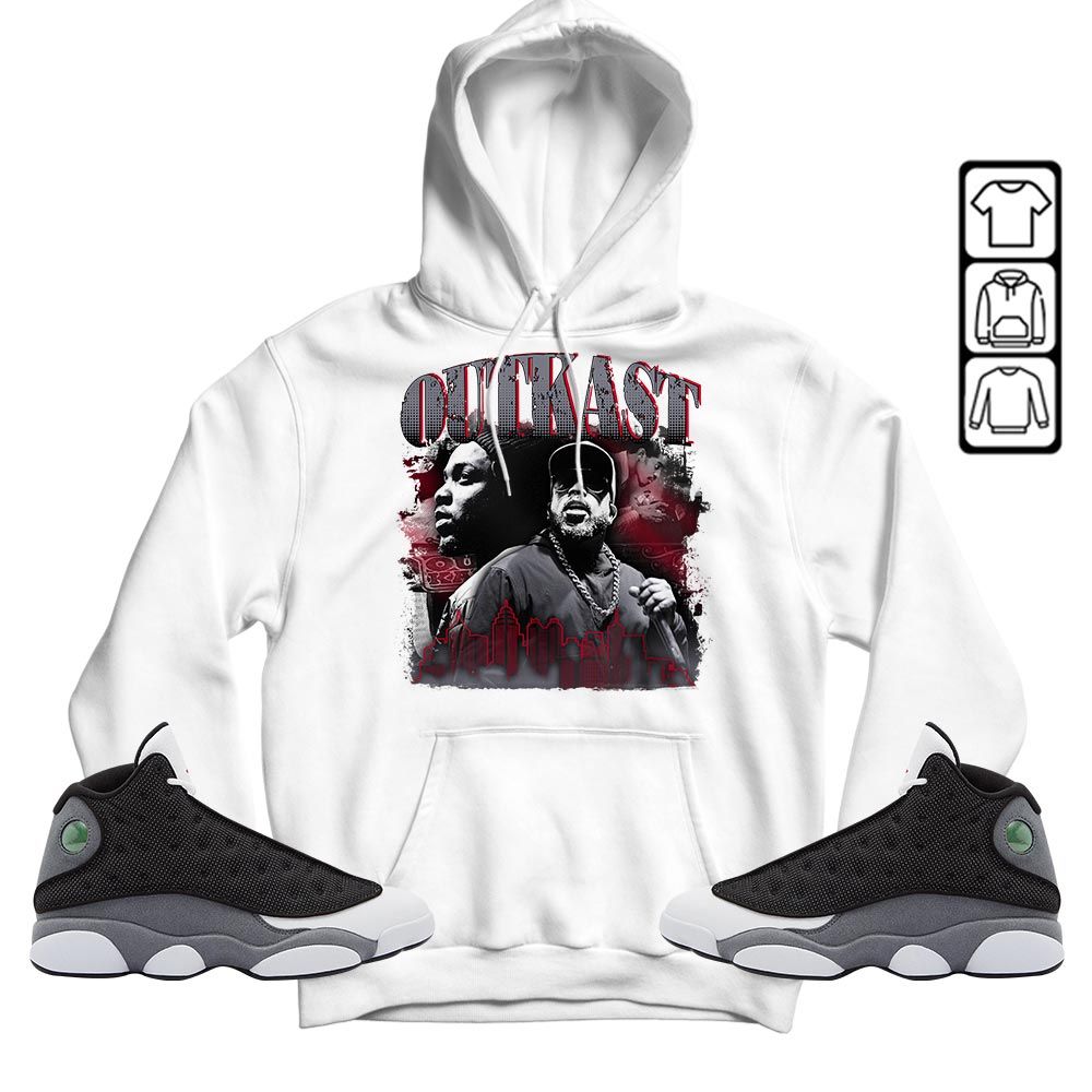 Outkast1 Sneaker Shirt Match Black Flint 13s, Jordan Retro 13 Black Flint MKO T-Shirt