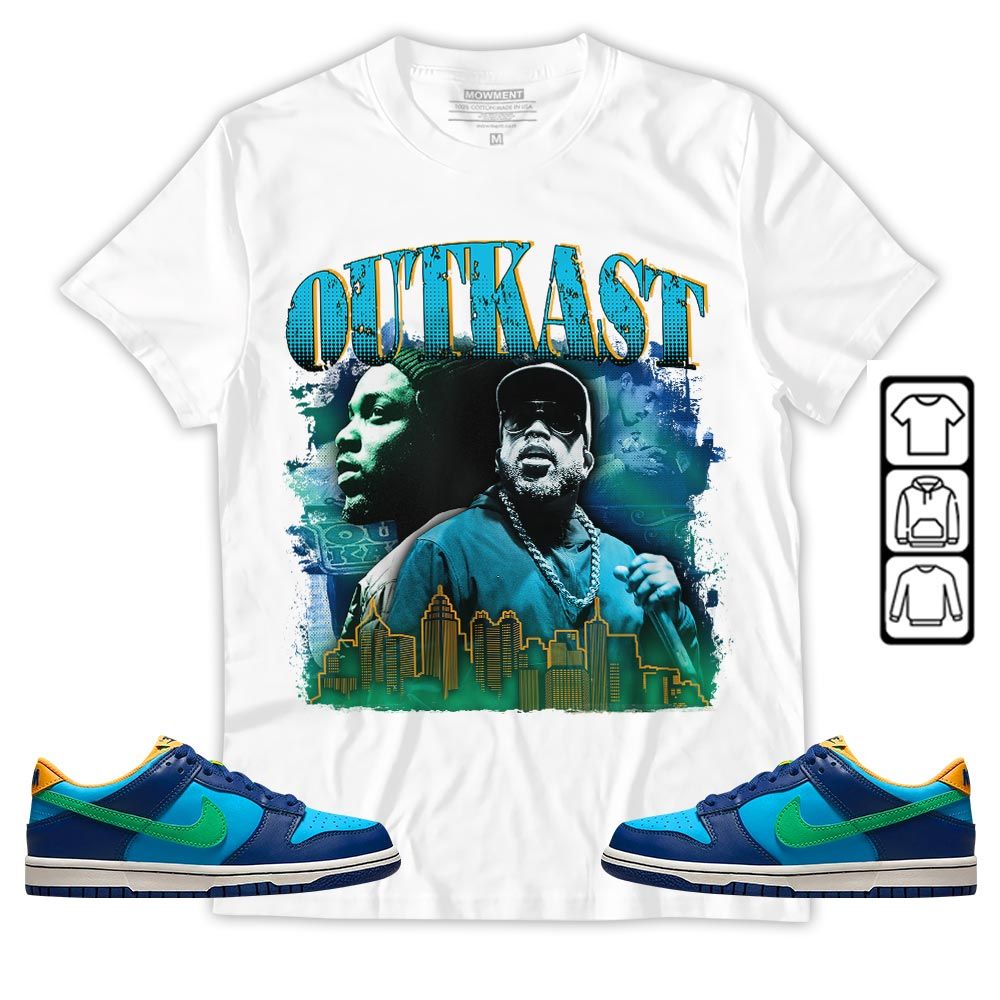 Outkast1 Sneaker Shirt Match Dunk Low GS Kyrie, Dunk Low GS Electric Algae MKO Hoodie