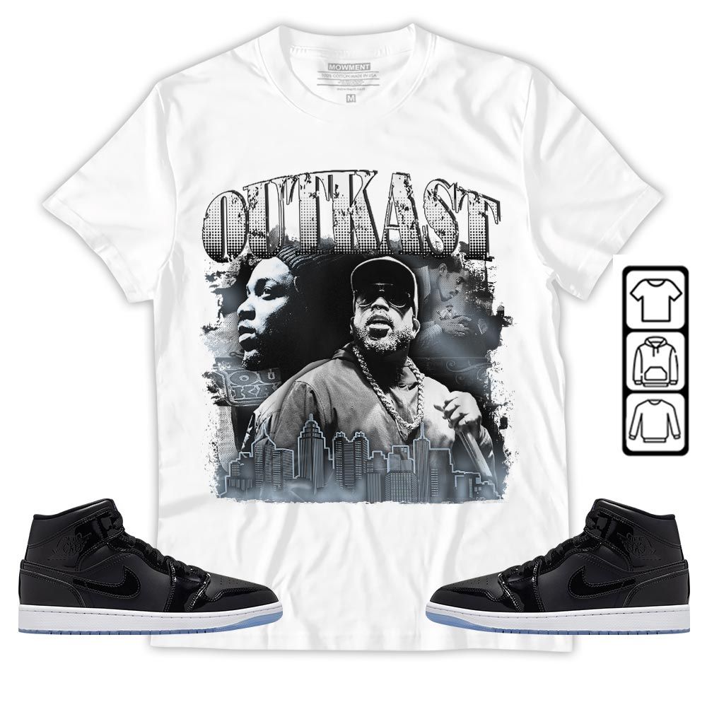 Outkast1 Sneaker Shirt Match Space Jam 1s, Jordan 1 Mid Space Jam MKO T-Shirt Outkast1 Sneaker Shirt Match Space Jam 1s, Jordan 1 Mid Space Jam MKO T-Shirt