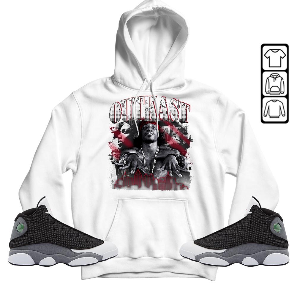 Outkast2 Sneaker Shirt Match Black Flint 13s, Jordan Retro 13 Black Flint MKO Hoodie Outkast2 Sneaker Shirt Match Black Flint 13s, Jordan Retro 13 Black Flint MKO Hoodie