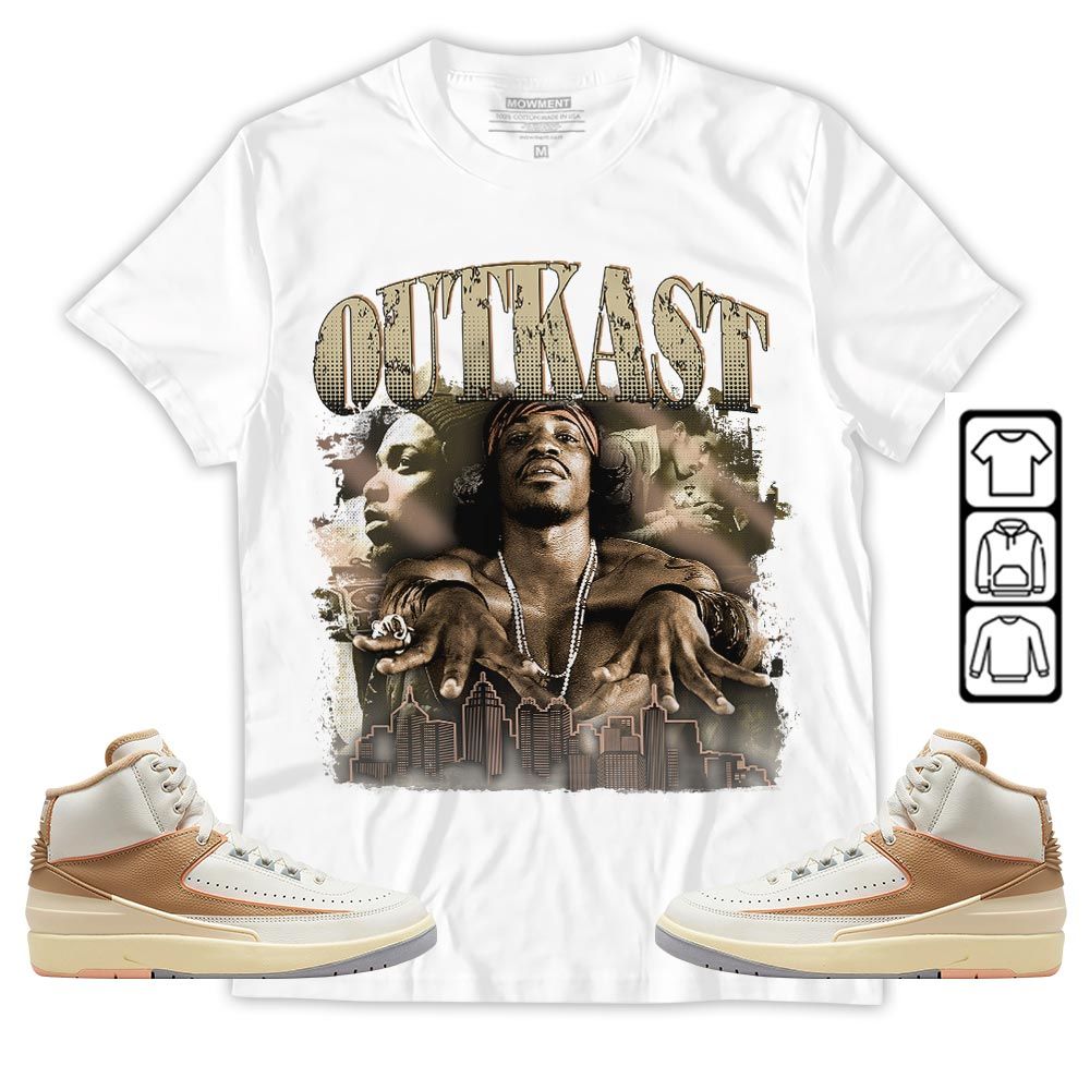Outkast2 Sneaker Shirt Match Retro Craft 2s, Jordan 2 Craft MKO T-Shirt Outkast2 Sneaker Shirt Match Retro Craft 2s, Jordan 2 Craft MKO T-Shirt