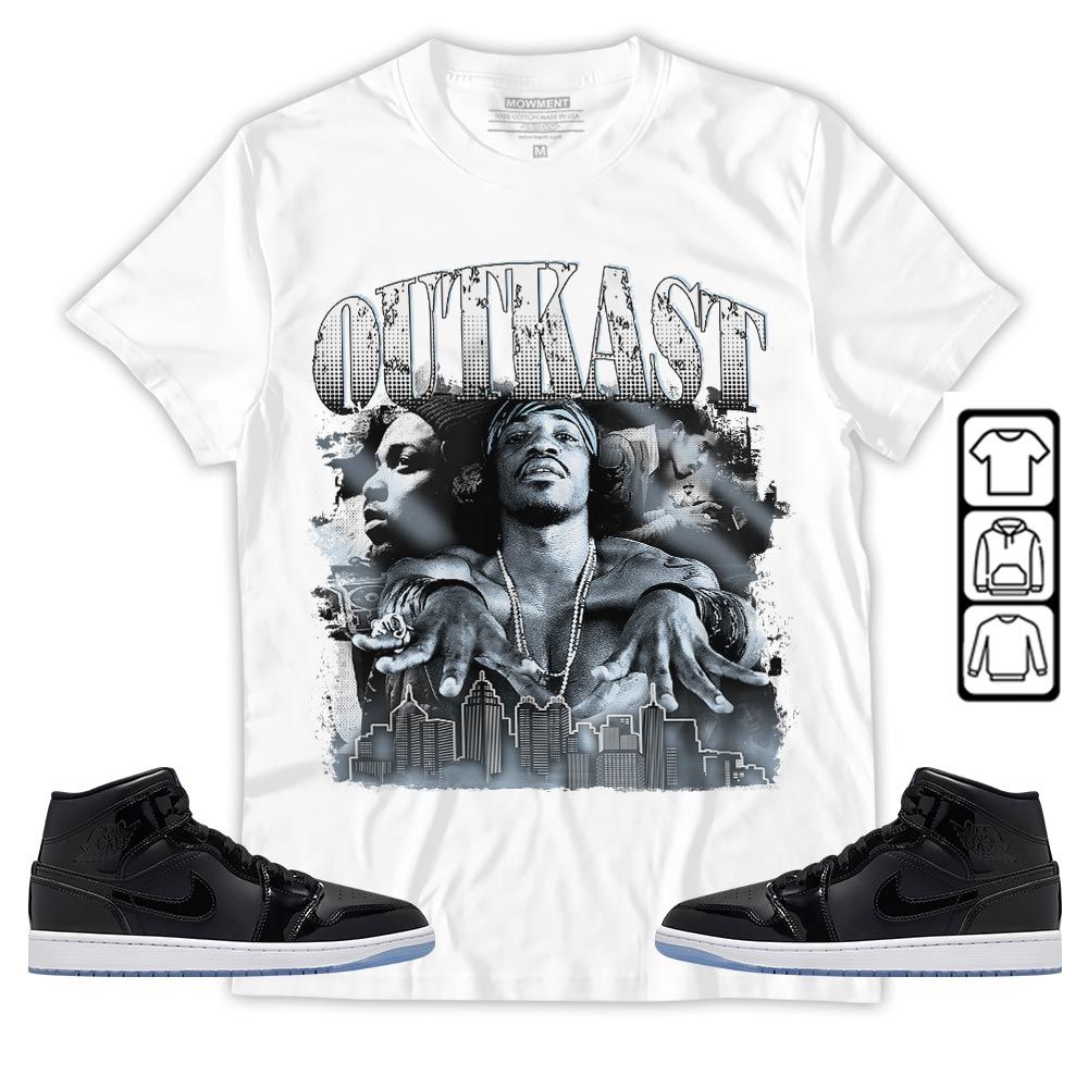 Outkast2 Sneaker Shirt Match Space Jam 1s, Jordan 1 Mid Space Jam MKO T-Shirt Outkast2 Sneaker Shirt Match Space Jam 1s, Jordan 1 Mid Space Jam MKO T-Shirt