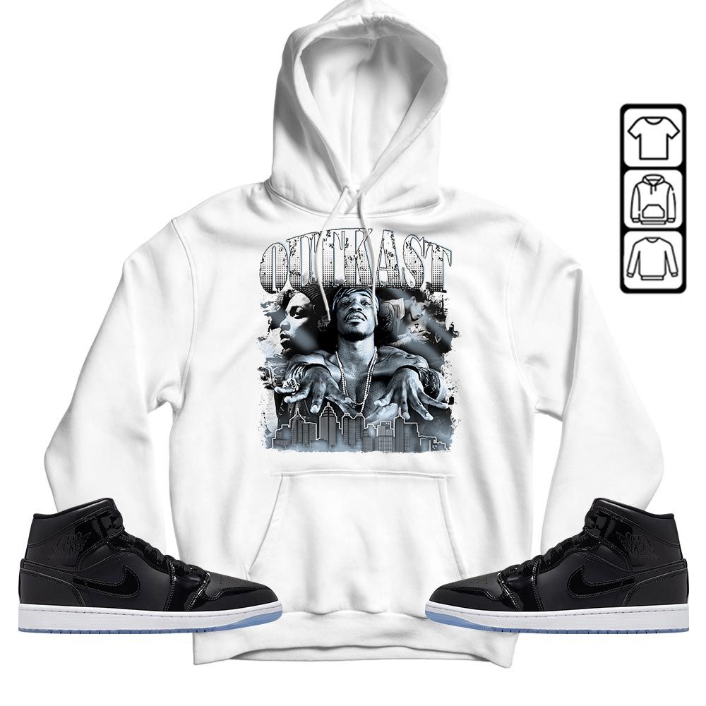 Outkast2 Sneaker Shirt Match Space Jam 1s, Jordan 1 Mid Space Jam MKO T-Shirt