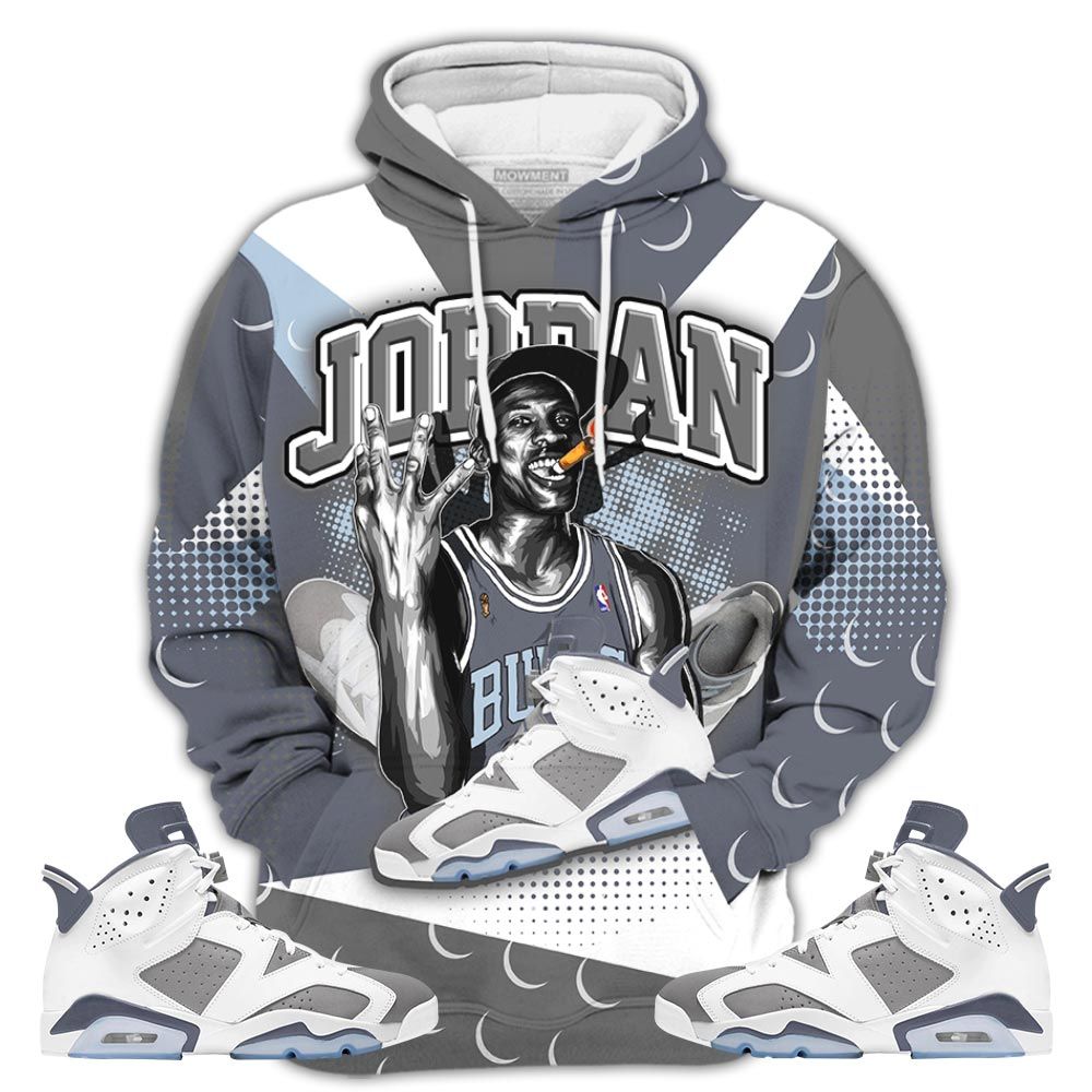 P01Hd Jordan 23M Sneaker Shirt Match Retro Cool Grey 6S, Jordan 6 Cool Grey Hoodie Sweatshirt Tee All Over Print MKO Shirt