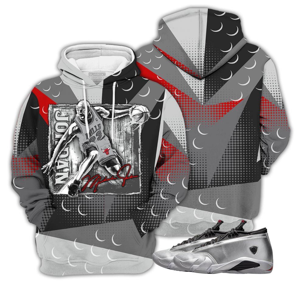 P01Hd Last Dance Jordan Sneaker Shirt Match 14 Low Metallic Silver, Jordan 14 Metallic Silver Hoodie Sweatshirt Tee All Over Print MKO Shirt P01Hd Last Dance Jordan Sneaker Shirt Match 14 Low Metallic Silver, Jordan 14 Metallic Silver Hoodie Sweatshirt Tee All Over Print MKO Shirt