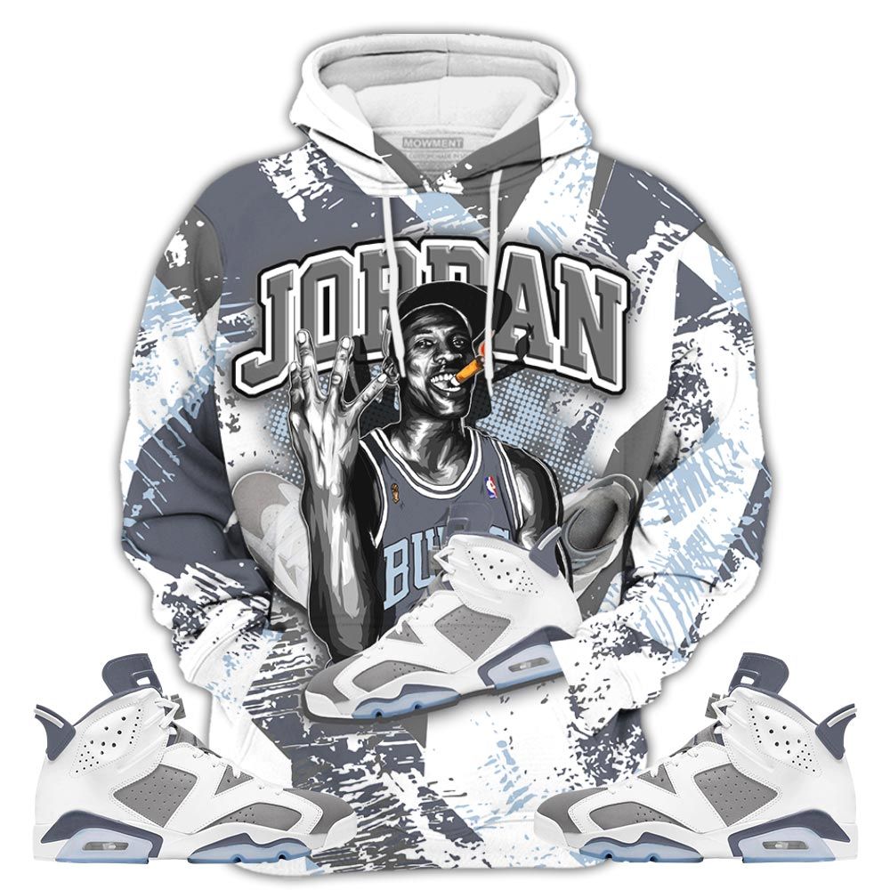 P02Hd Jordan 23M Sneaker Shirt Match Retro Cool Grey 6S, Jordan 6 Cool Grey Hoodie Sweatshirt Tee All Over Print MKO Shirt