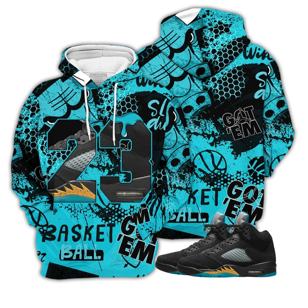 Pattern Design Number 23 Sneaker Shirt Match 2023 Retro Aqua 5S, Jordan 5 Aqua Hoodie Sweatshirt Tee All Over Print MKO Shirt Pattern Design Number 23 Sneaker Shirt Match 2023 Retro Aqua 5S, Jordan 5 Aqua Hoodie Sweatshirt Tee All Over Print MKO Shirt