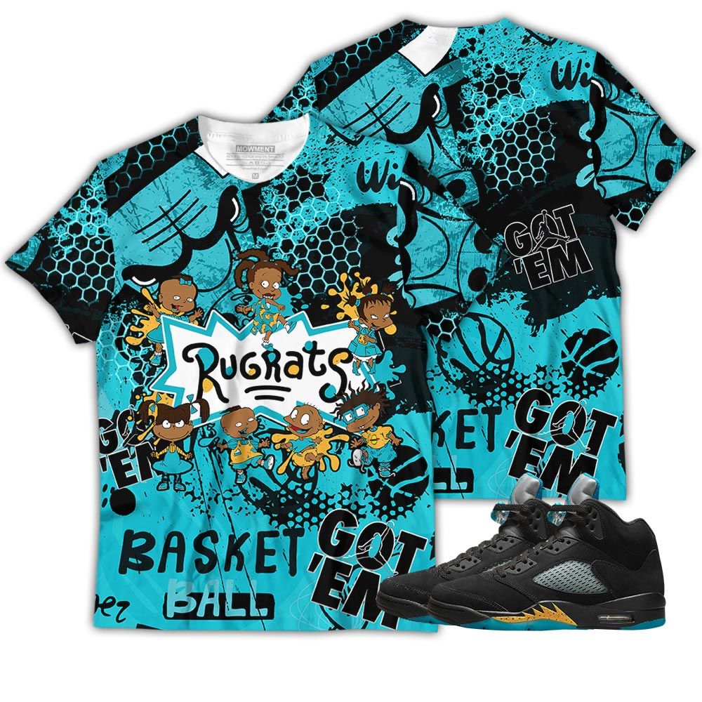 Pattern Funny Cartoon 90S Kids Sneaker Shirt Match 2023 Retro Aqua 5S, Jordan 5 Aqua Hoodie Sweatshirt Tee All Over Print MKO Shirt Pattern Funny Cartoon 90S Kids Sneaker Shirt Match 2023 Retro Aqua 5S, Jordan 5 Aqua Hoodie Sweatshirt Tee All Over Print MKO Shirt