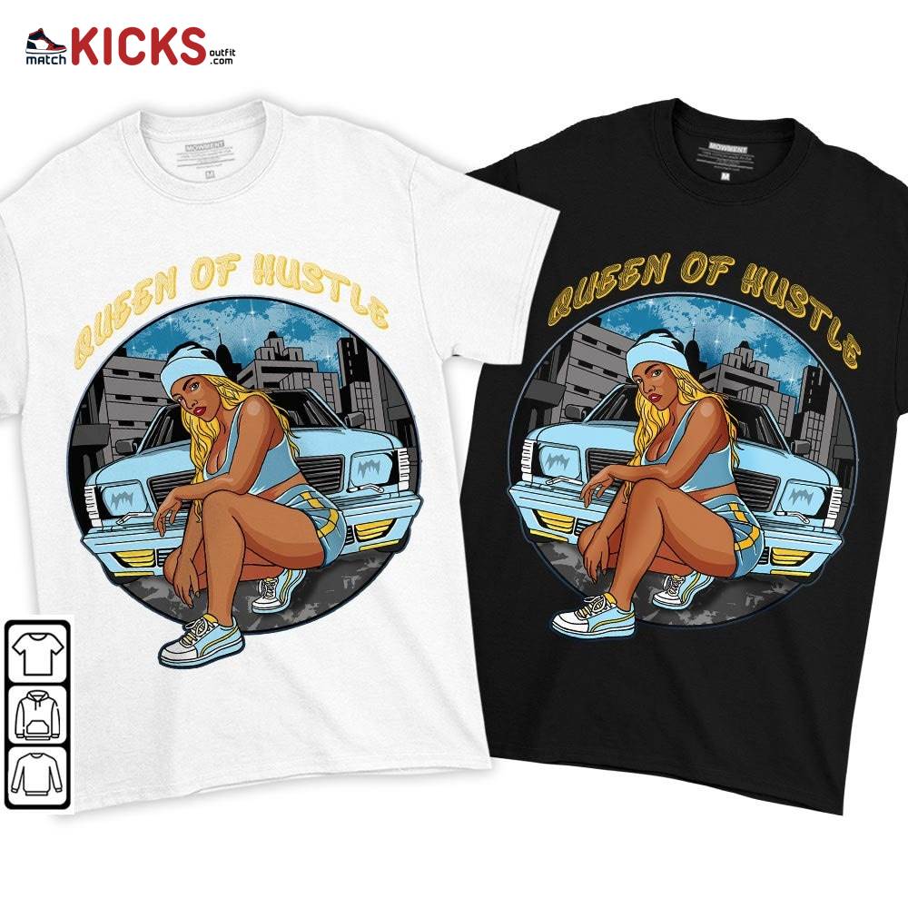 Queen Of Hustle 90s Sneaker Shirt Match Dunk High Blue Chill, Dunk High Homer Simpson MKO T-Shirt Queen Of Hustle 90s Sneaker Shirt Match Dunk High Blue Chill, Dunk High Homer Simpson MKO T-Shirt
