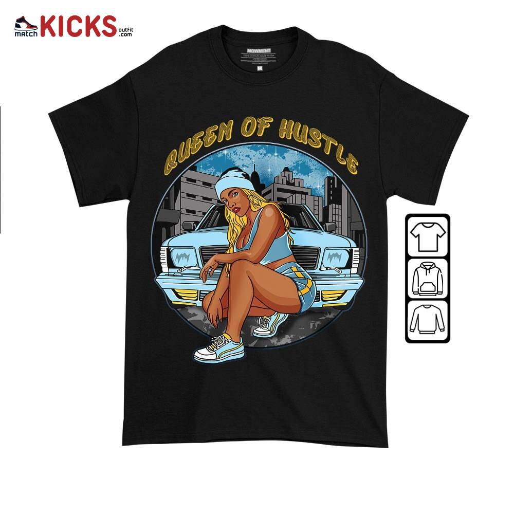Queen Of Hustle 90s Sneaker Shirt Match Dunk High Blue Chill, Dunk High Homer Simpson MKO T-Shirt Queen Of Hustle 90s Sneaker Shirt Match Dunk High Blue Chill, Dunk High Homer Simpson MKO T-Shirt