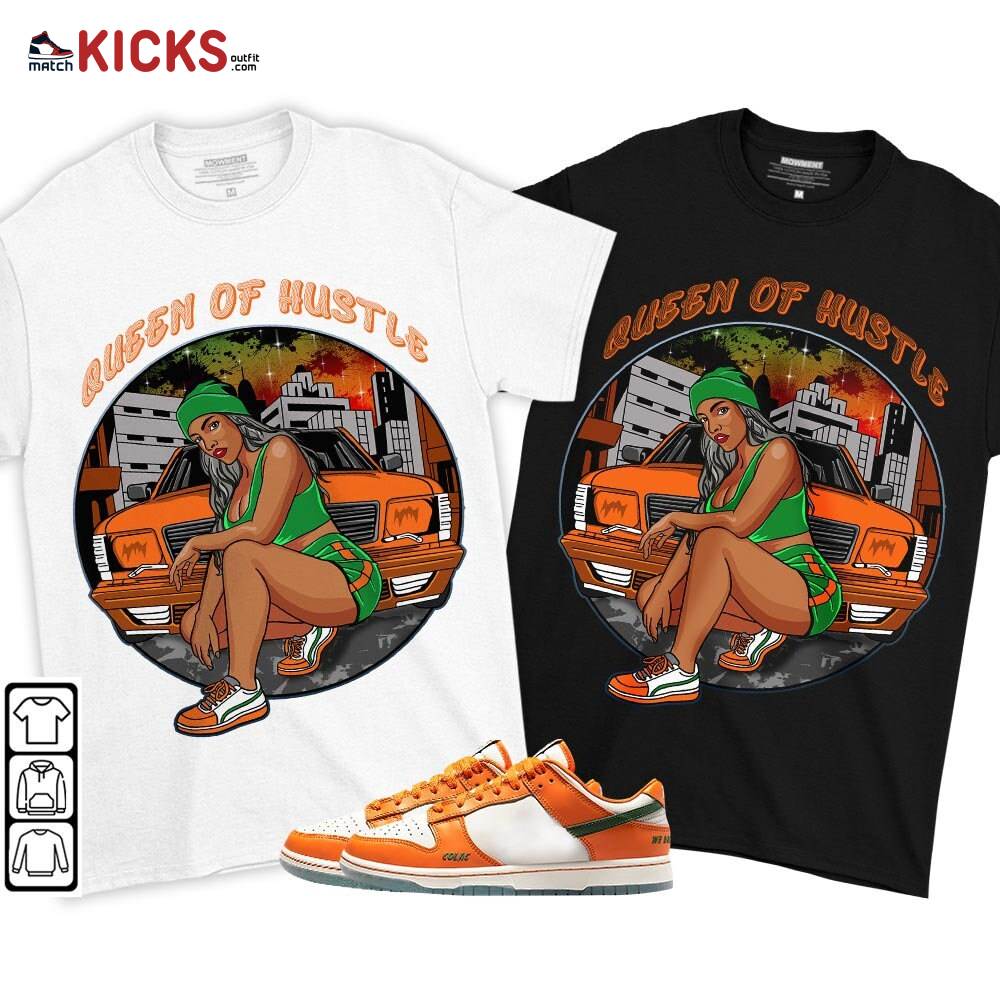 Queen Of Hustle 90s Sneaker Shirt Match Florida A and M University, Dunk Low Florida A and M University MKO T-Shirt