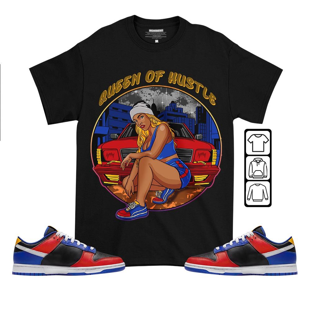 Queen Of Hustle 90s Sneaker Shirt Match Low TSU Tiger, Dunk Low TSU Tiger MKO T-Shirt Queen Of Hustle 90s Sneaker Shirt Match Low TSU Tiger, Dunk Low TSU Tiger MKO T-Shirt