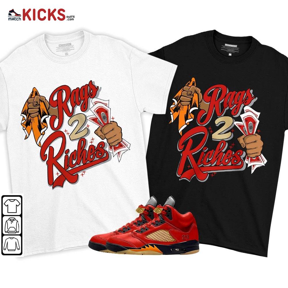 Rag 2 Riches Sneaker Shirt Match 5 Dunk On Mars, Jordan 5 Mars For Her MKO T-Shirt Rag 2 Riches Sneaker Shirt Match 5 Dunk On Mars, Jordan 5 Mars For Her MKO T-Shirt