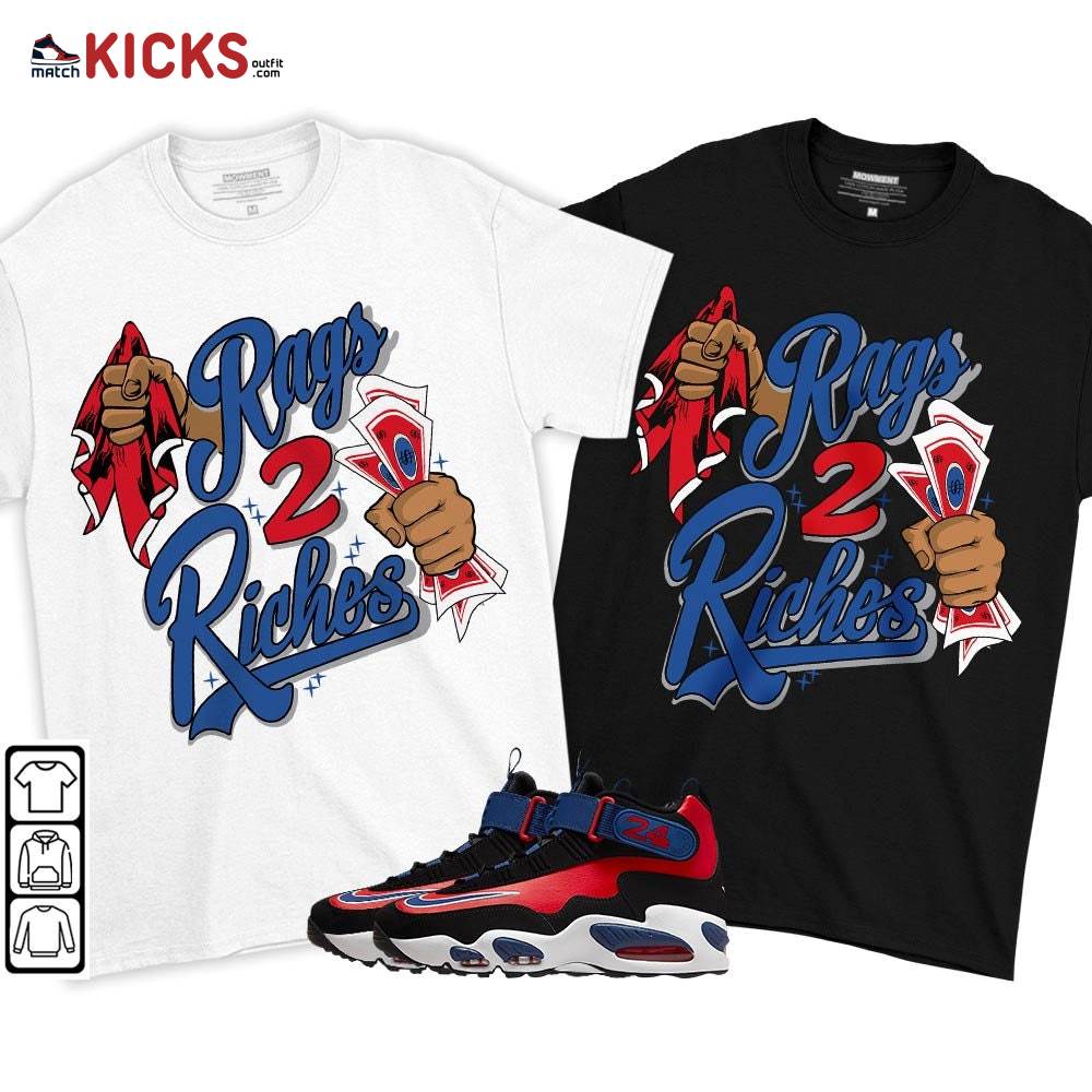 Rag 2 Riches Sneaker Shirt Match Max 1 Navy Red Black, Air Griffey Max 1 Black Red Navy Blue MKO T-Shirt Rag 2 Riches Sneaker Shirt Match Max 1 Navy Red Black, Air Griffey Max 1 Black Red Navy Blue MKO T-Shirt