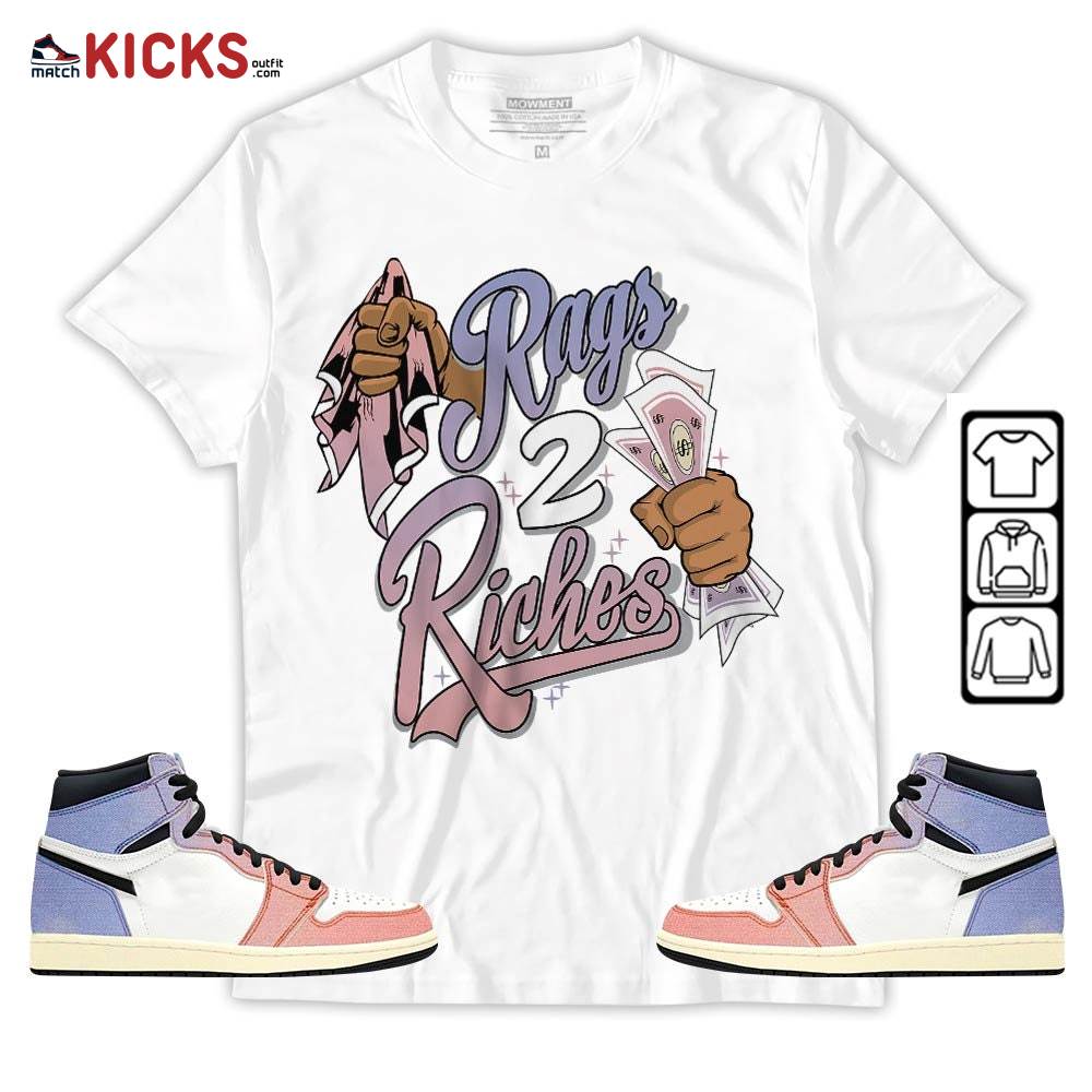 Rag 2 Riches Sneaker Shirt Match Retro Skyline 1s, Jordan 1 High OG Skyline MKO T-Shirt