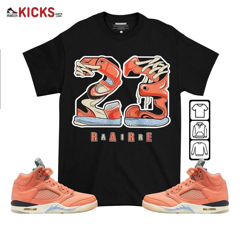 Rare Air 23 Sneaker Shirt Match Crimson Bliss 5s, Jordan 5 DJ Khaled Crimson Bliss MKO T-Shirt