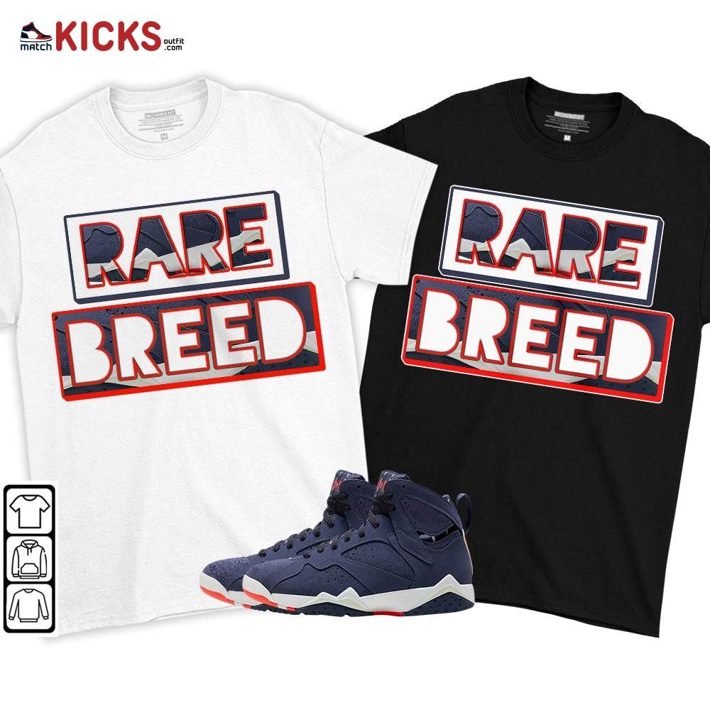 Rare Breed Sneaker Shirt Match 7 Neutral Indigo, Jordan 7 Quai 54 MKO T-Shirt Rare Breed Sneaker Shirt Match 7 Neutral Indigo, Jordan 7 Quai 54 MKO T-Shirt