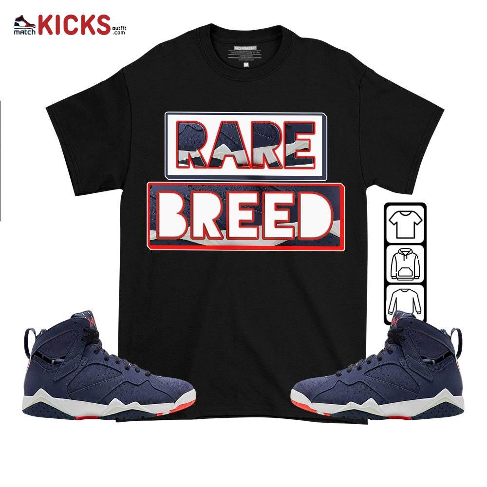 Rare Breed Sneaker Shirt Match 7 Neutral Indigo, Jordan 7 Quai 54 MKO T-Shirt