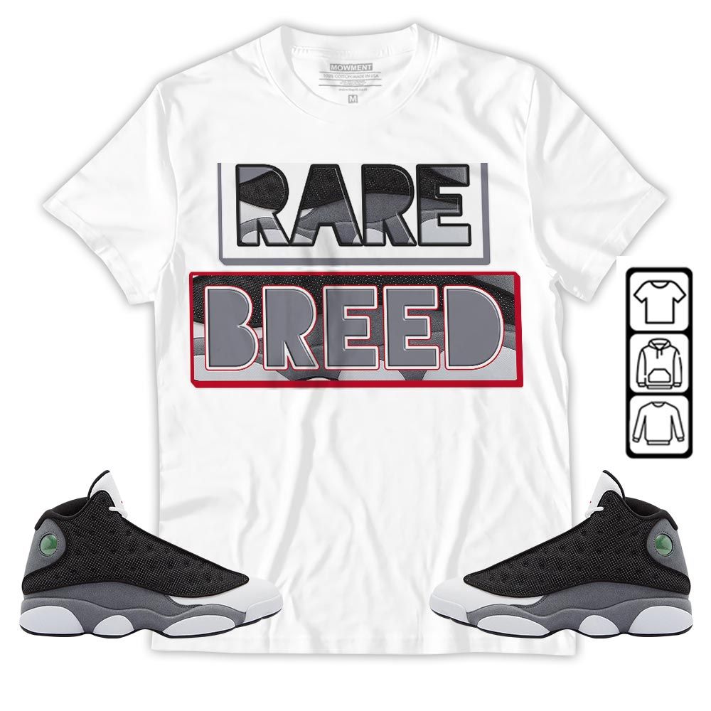 Rare Breed Sneaker Shirt Match Black Flint 13s, Jordan Retro 13 Black Flint MKO T-Shirt