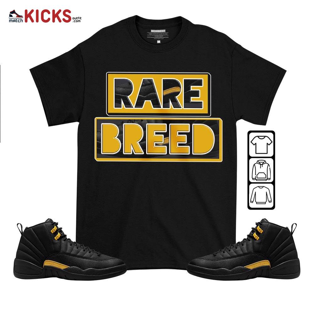 Rare Breed Sneaker Shirt Match Black Taxi 12s, Jordan 12 Retro Black Taxi MKO T-Shirt
