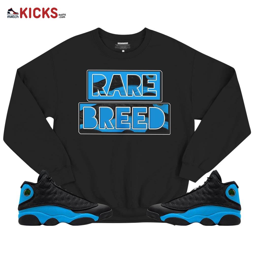 Rare Breed Sneaker Shirt Match Black University Blue 13s, Jordan 13 Black University Blue 2022 MKO T-Shirt Rare Breed Sneaker Shirt Match Black University Blue 13s, Jordan 13 Black University Blue 2022 MKO T-Shirt