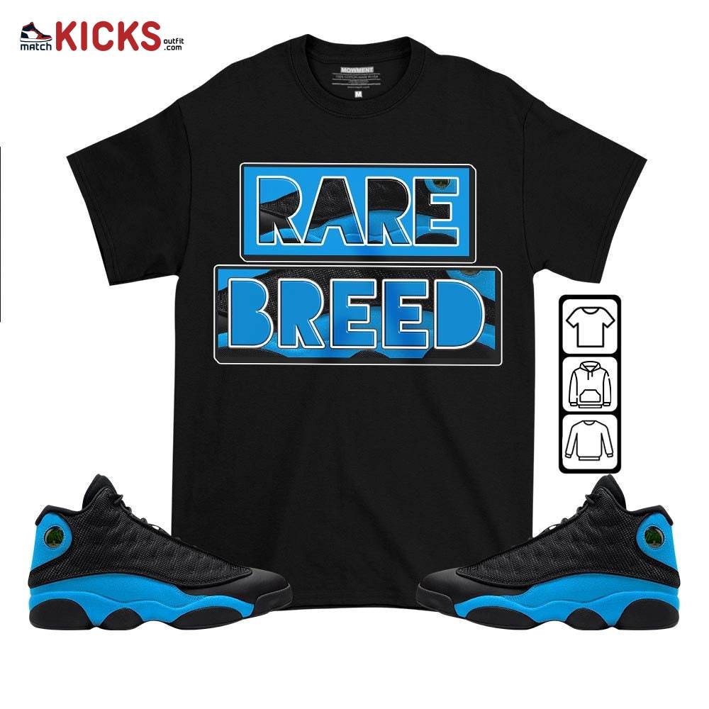 Rare Breed Sneaker Shirt Match Black University Blue 13s, Jordan 13 Black University Blue 2022 MKO T-Shirt Rare Breed Sneaker Shirt Match Black University Blue 13s, Jordan 13 Black University Blue 2022 MKO T-Shirt