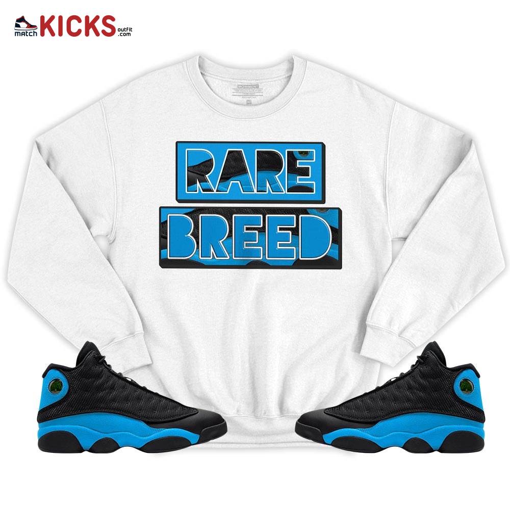Rare Breed Sneaker Shirt Match Black University Blue 13s, Jordan 13 Black University Blue 2022 MKO T-Shirt Rare Breed Sneaker Shirt Match Black University Blue 13s, Jordan 13 Black University Blue 2022 MKO T-Shirt