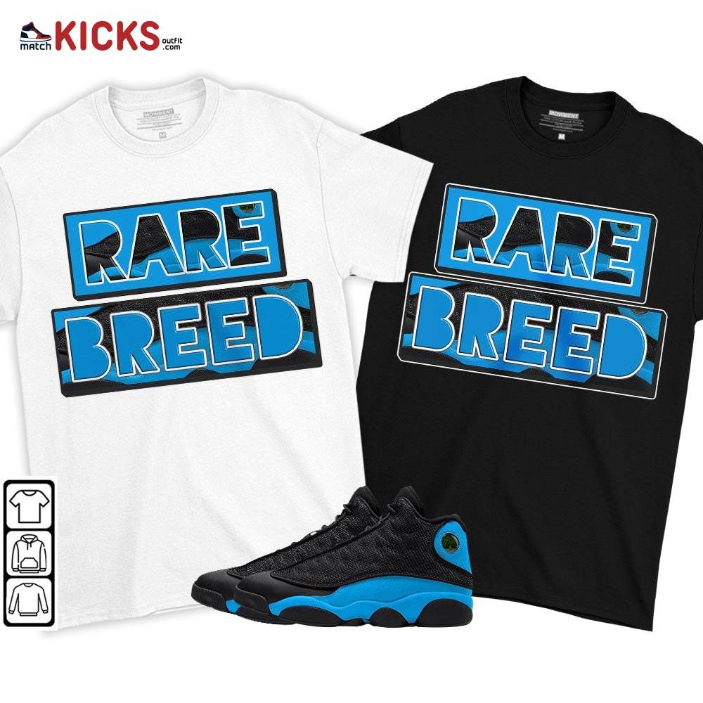 Rare Breed Sneaker Shirt Match Black University Blue 13s, Jordan 13 Black University Blue 2022 MKO T-Shirt Rare Breed Sneaker Shirt Match Black University Blue 13s, Jordan 13 Black University Blue 2022 MKO T-Shirt