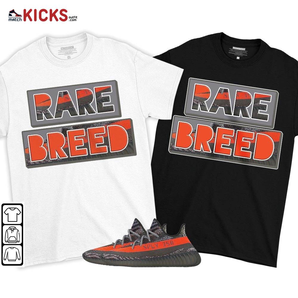 Rare Breed Sneaker Shirt Match Boots 350 V2 Dark Beluga, Yeezy 350 V2 Carbon Beluga MKO T-Shirt