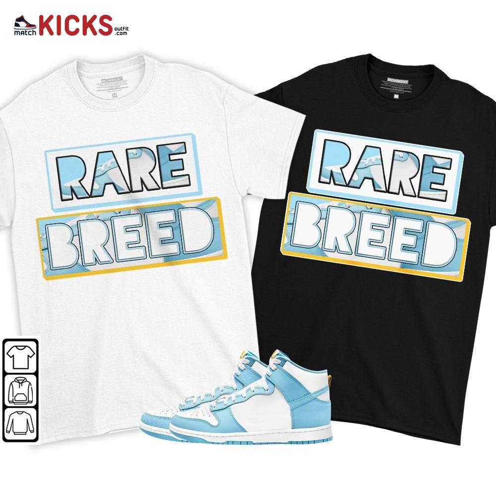 Rare Breed Sneaker Shirt Match Dunk High Blue Chill, Dunk High Homer Simpson MKO T-Shirt