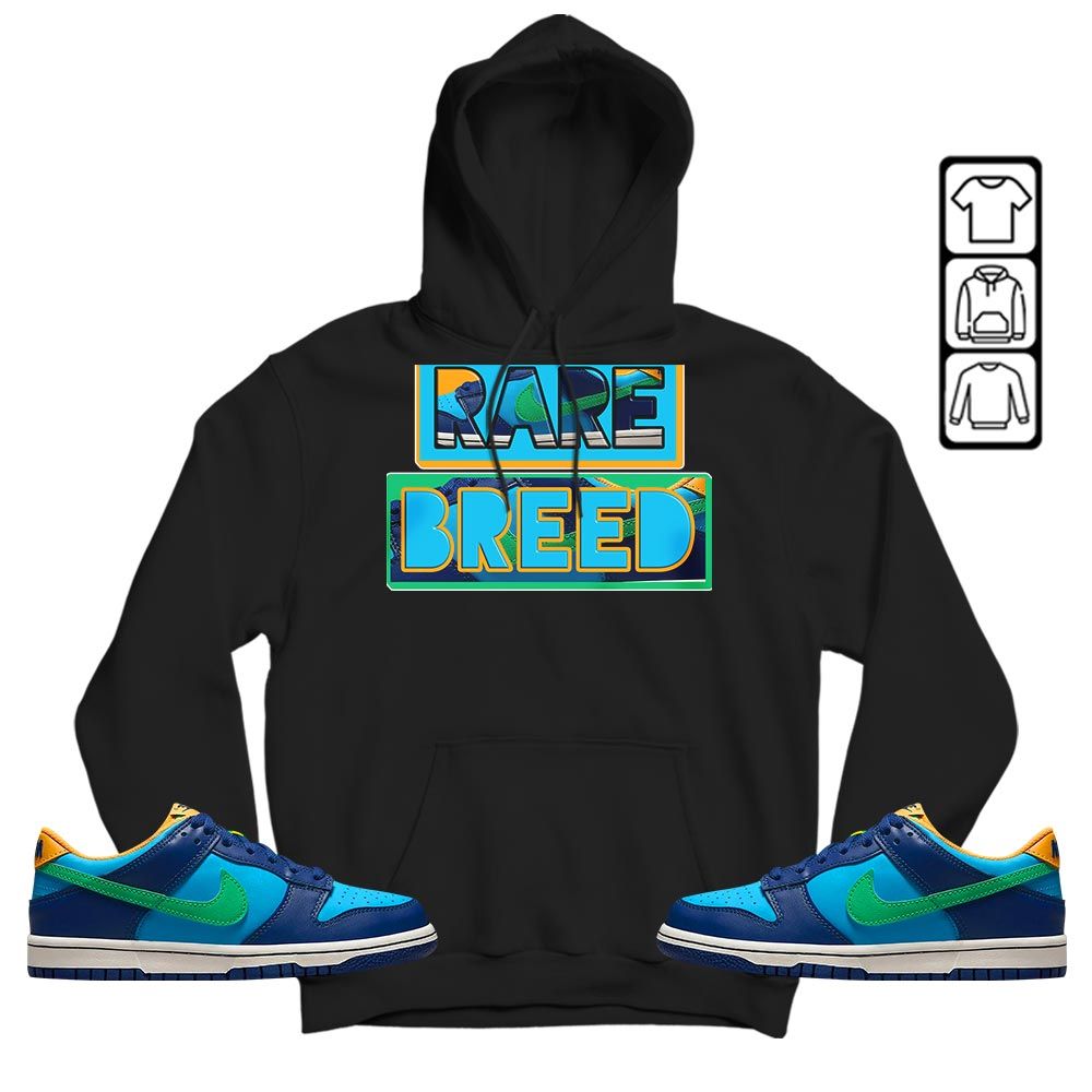 Rare Breed Sneaker Shirt Match Dunk Low GS Kyrie, Dunk Low GS Electric Algae MKO Hoodie