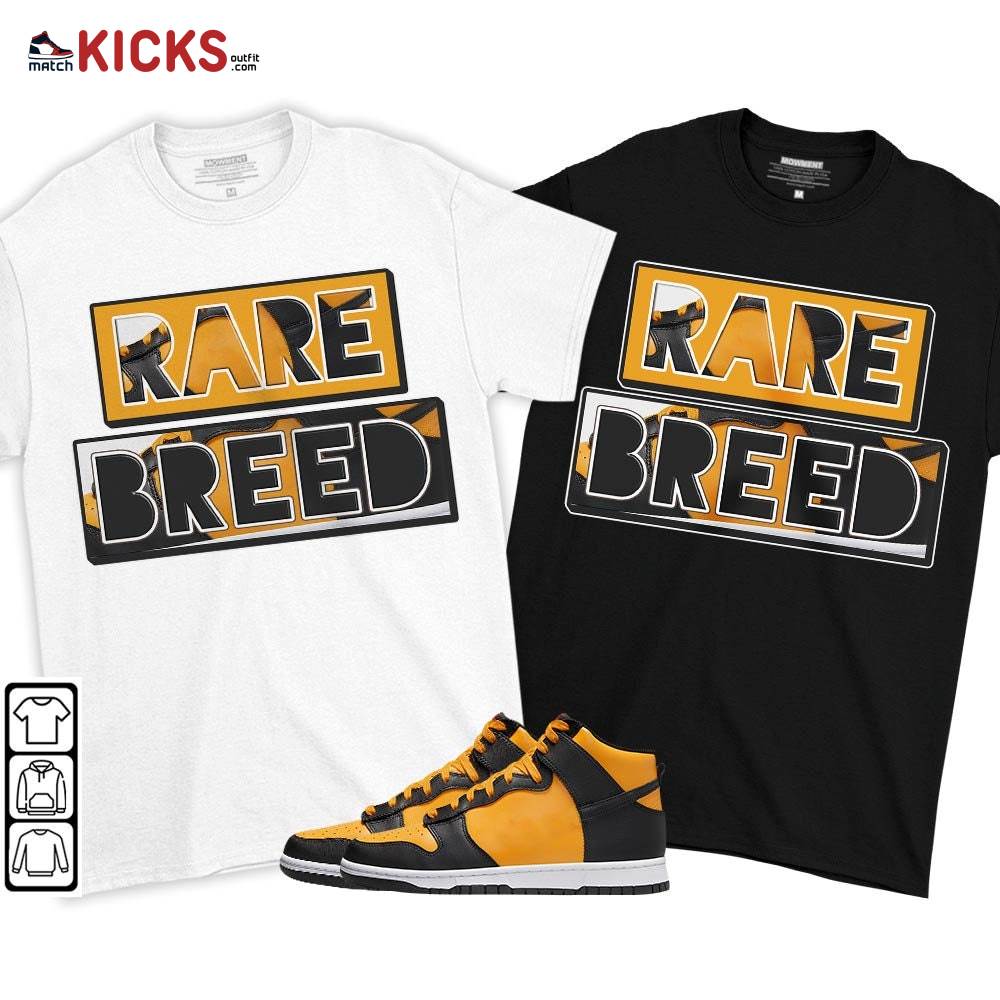 Rare Breed Sneaker Shirt Match Dunk Reverse Goldenrod, Dunk High Bruce Lee MKO T-Shirt Rare Breed Sneaker Shirt Match Dunk Reverse Goldenrod, Dunk High Bruce Lee MKO T-Shirt