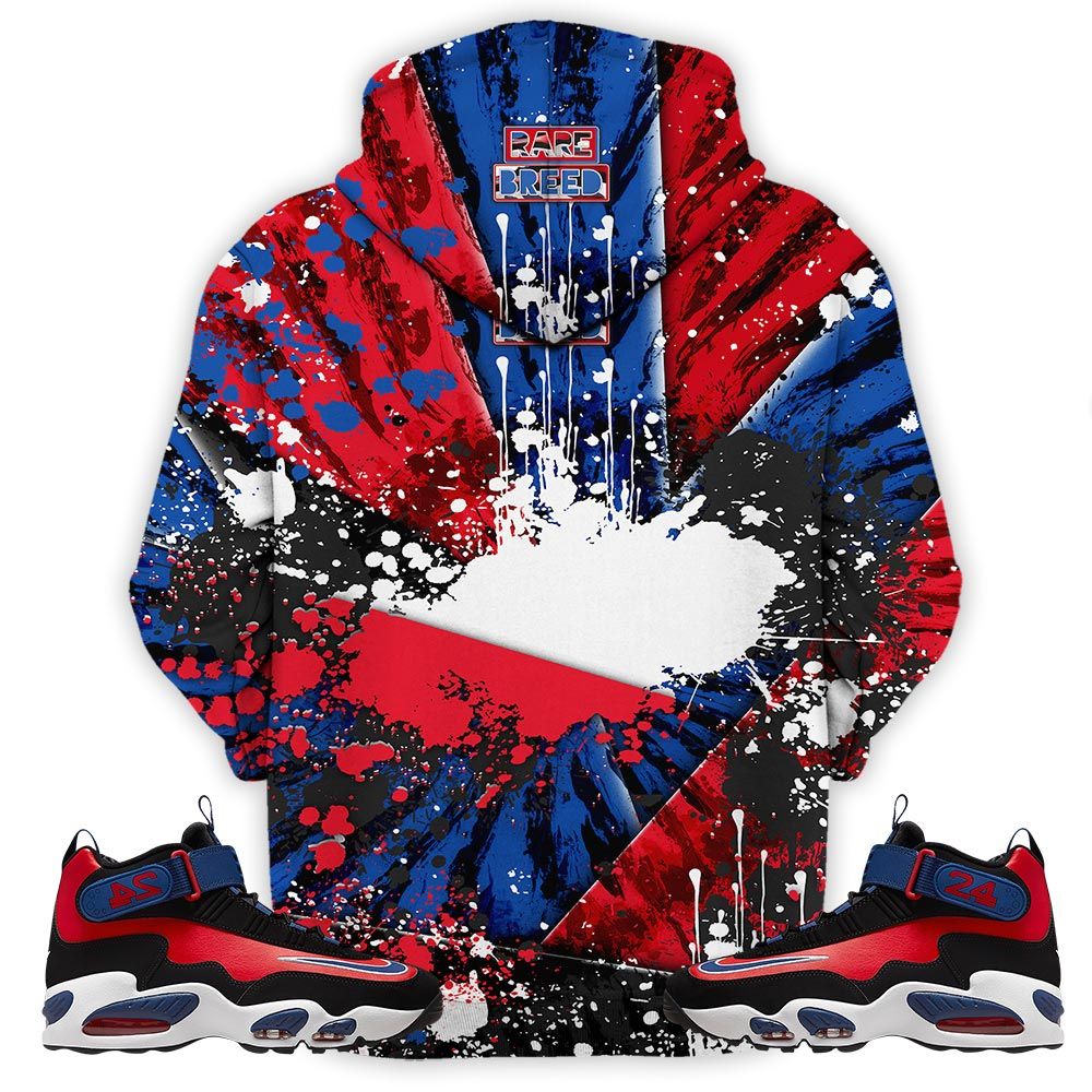 Rare Breed Sneaker Shirt Match Max 1 Navy Red Black, Air Griffey Max 1 Black Red Navy Blue Hoodie Sweatshirt Tee All Over Print MKO Shirt