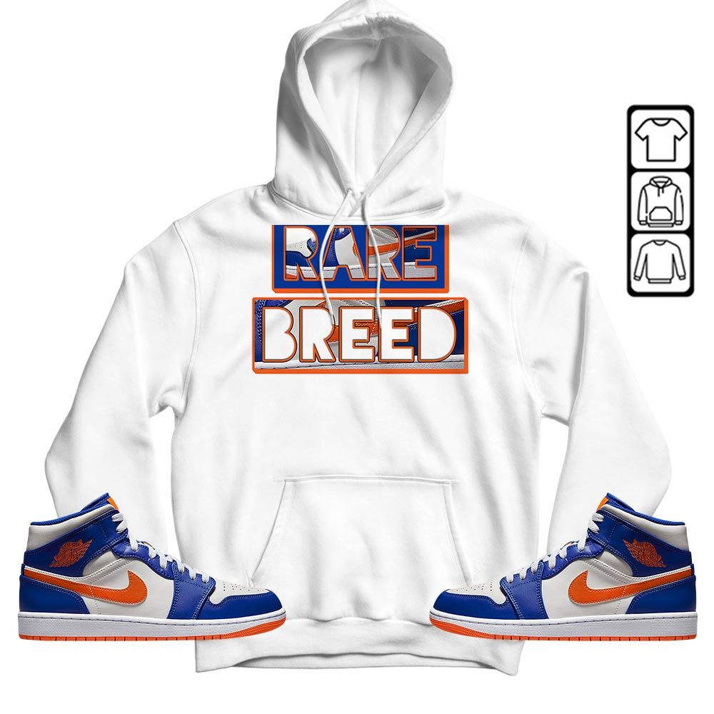 Rare Breed Sneaker Shirt Match Mid Knicks 1s, Jordan 1 Mid Knicks MKO T-Shirt