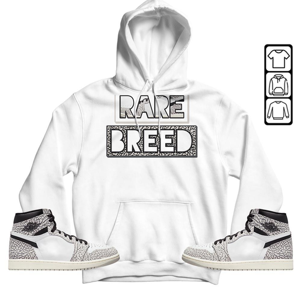 Rare Breed Sneaker Shirt Match OG Elephant 1s, Jordan 1 White Cement MKO T-Shirt Rare Breed Sneaker Shirt Match OG Elephant 1s, Jordan 1 White Cement MKO T-Shirt