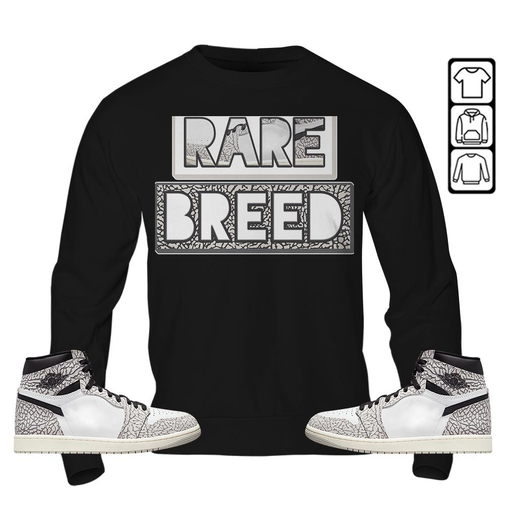 Rare Breed Sneaker Shirt Match OG Elephant 1s, Jordan 1 White Cement MKO T-Shirt Rare Breed Sneaker Shirt Match OG Elephant 1s, Jordan 1 White Cement MKO T-Shirt