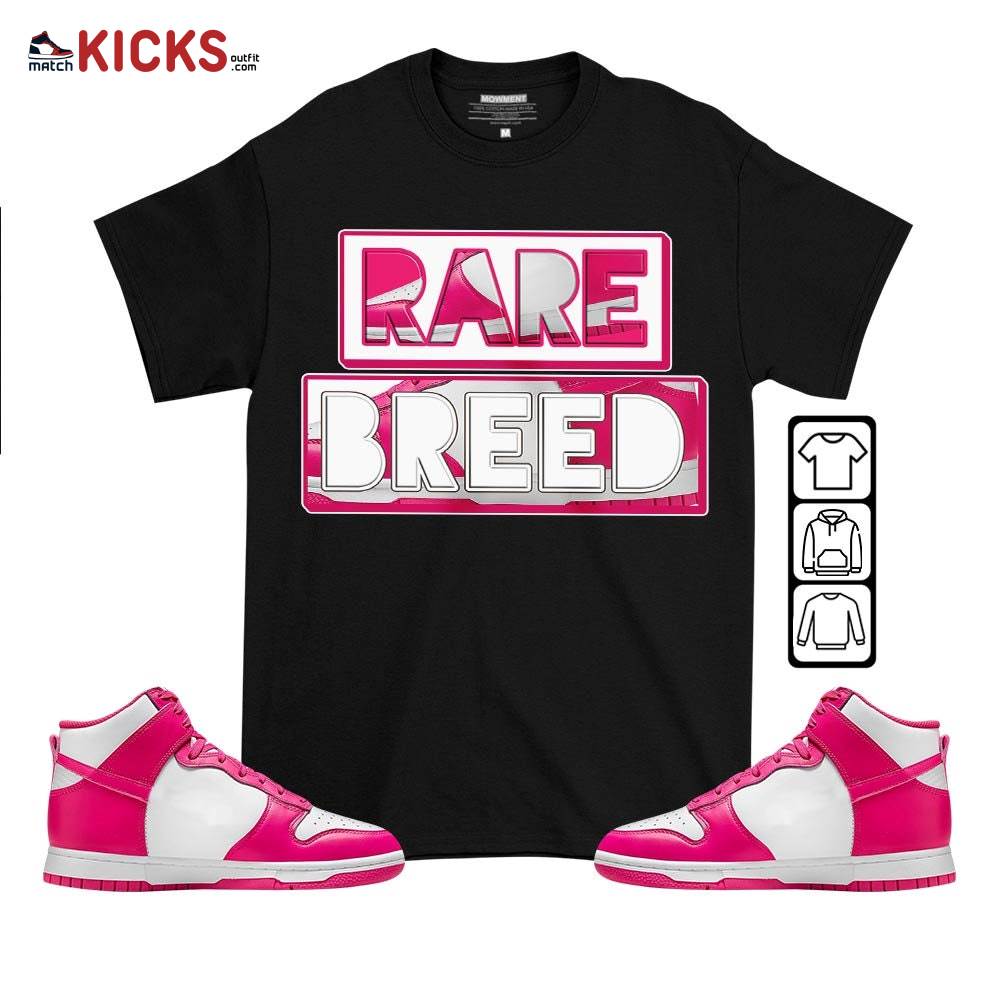 Rare Breed Sneaker Shirt Match Pink Prime Dunk, Dunk High Pink Prime MKO T-Shirt