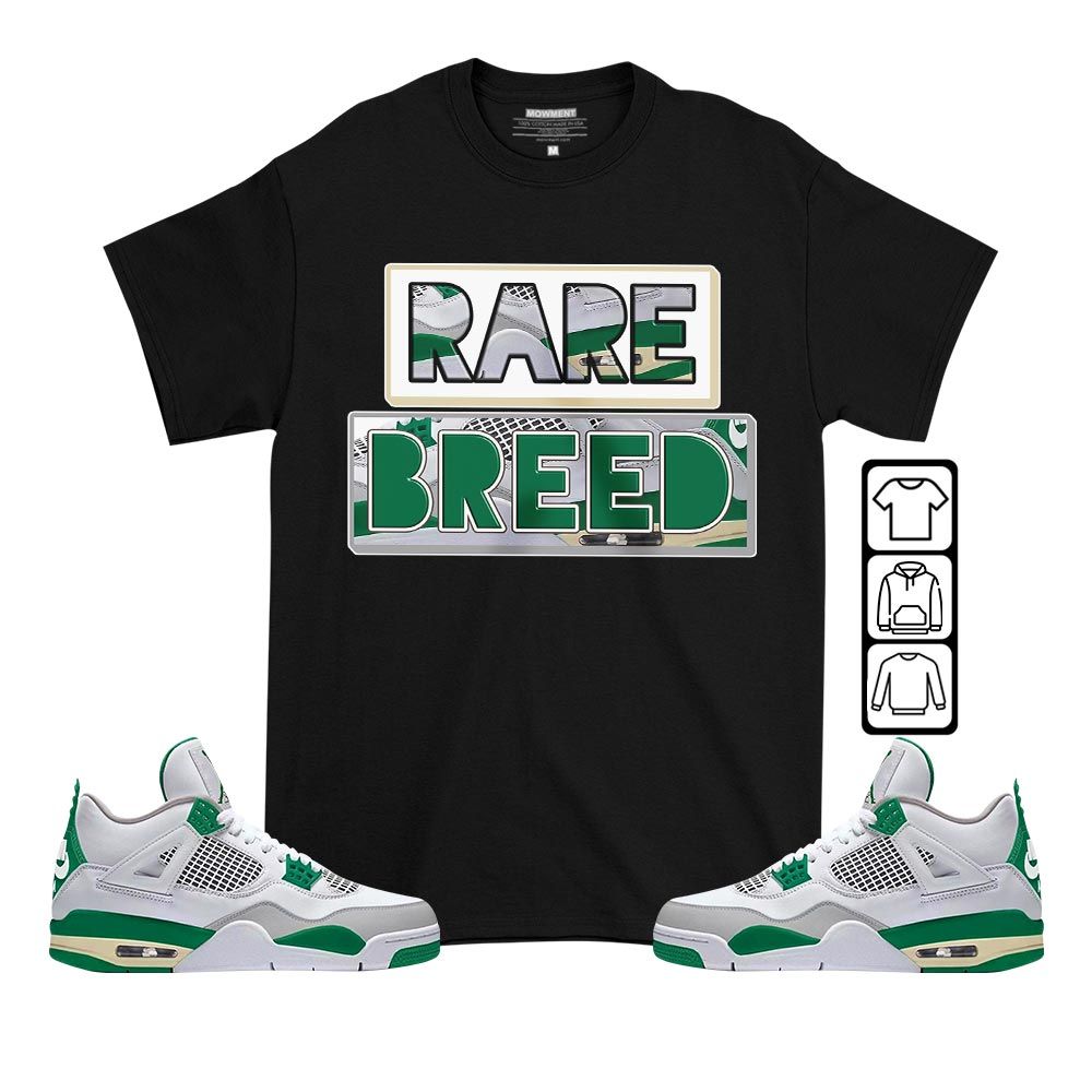 Rare Breed Sneaker Shirt Match Retro Pine Green 4s, Jordan 4 Pine Green MKO T-Shirt