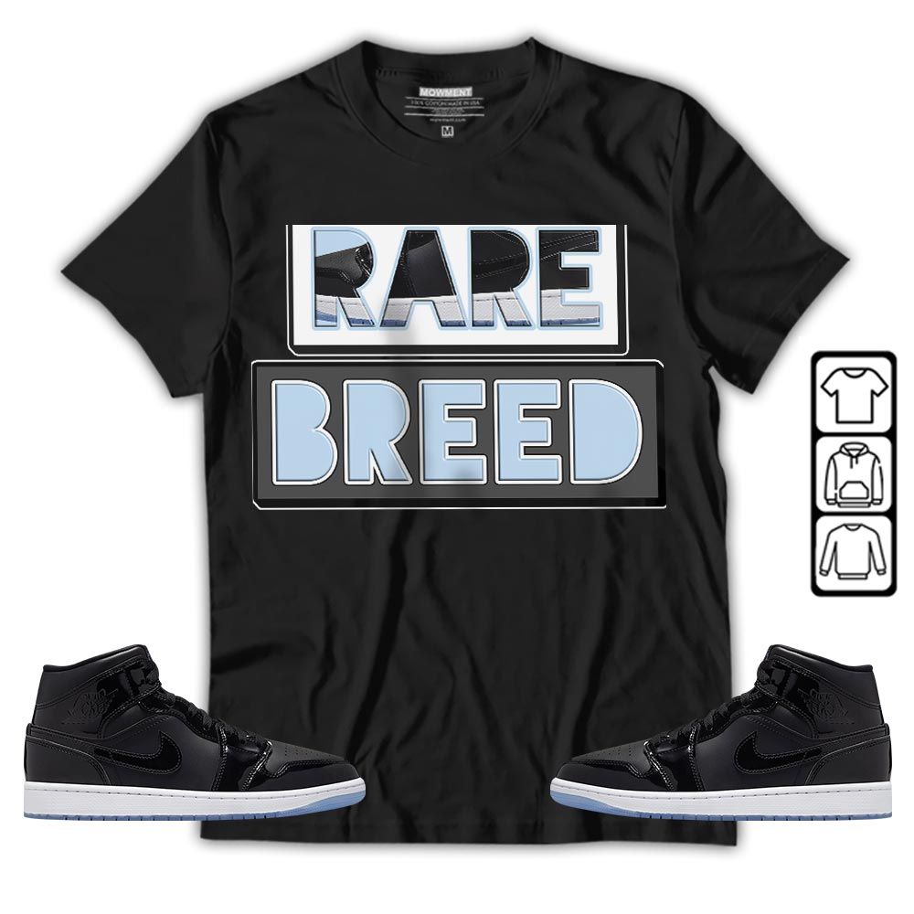 Rare Breed Sneaker Shirt Match Space Jam 1s, Jordan 1 Mid Space Jam MKO T-Shirt