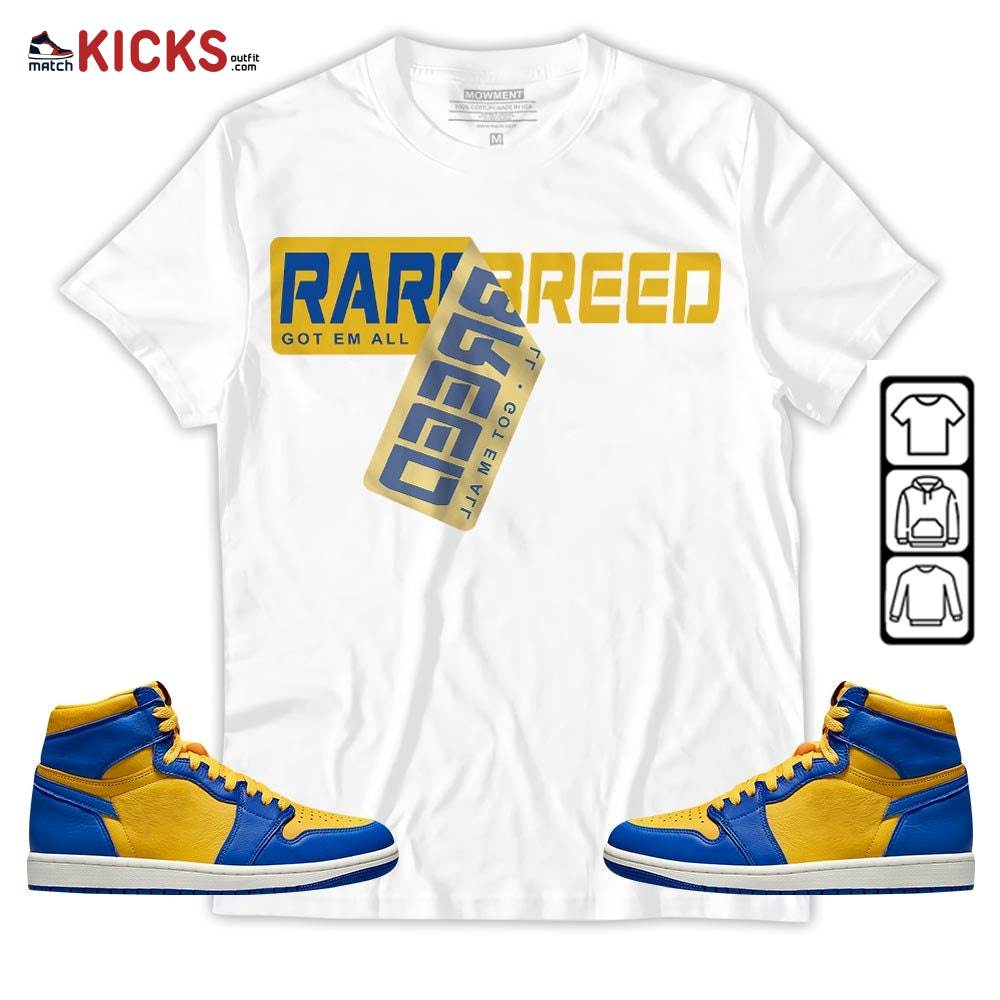 Rare Breed Sticker Sneaker Shirt Match 2023 Laney 1s, Jordan 1 Retro High Laney MKO T-Shirt